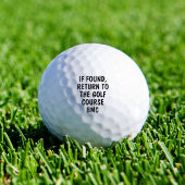 Lustiger personalisierter Monogramm verlorener Gol Golfball