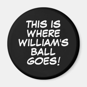 Lustiger personalisierter Name Golf Magnet