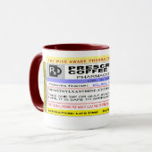 Lustiger personalisierter Rx Verordnungs-Kaffee Tasse (Vorderseite Links)