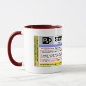 Lustiger personalisierter Rx Verordnungs-Kaffee Tasse (Links)