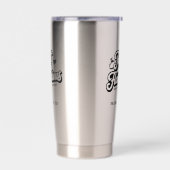 Lustiger personalisierter Tumbler Thermobecher (Links)