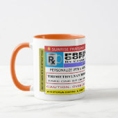 Lustiger personalisierter Verordnungs-Kaffee Tasse (Links)