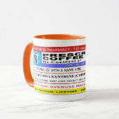Lustiger personalisierter Verordnungs-Kaffee Tasse (Vorderseite Links)