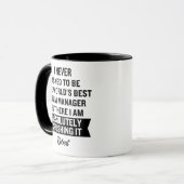 Lustiger personalisierter Weltbester Team Manager Tasse (Vorderseite Links)