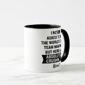 Lustiger personalisierter Weltbester Team Manager Tasse (VorderseiteRechts)