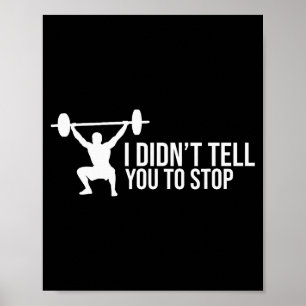 Lustiger persönlicher Trainerspruch Geschenk Fitne Poster
