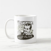 Lustiger Pessimist Kaffeetasse (Links)