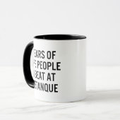 Lustiger Petanque-Spieler Kaffee Tasse (Vorderseite Links)