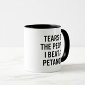 Lustiger Petanque-Spieler Kaffee Tasse (VorderseiteRechts)