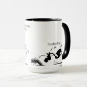 Lustiger Pferde-u. Stachelschwein-Cartoon Tasse (VorderseiteRechts)