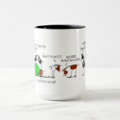 Lustiger Pferde-und Esel-Cartoon Tasse (Zentrum)