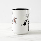 Lustiger PferdeCartoon Tasse (Zentrum)
