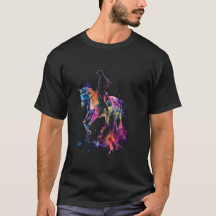 Lustiger Pferdeliebhaber Reiten Equestrian Grafik T-Shirt