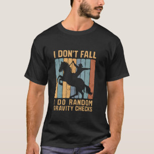 lustiger Pferdereiter stürzt Reitsport Pferdeliebh T-Shirt