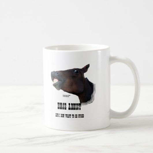 Lustiger Pferdesüchtiger Kaffeetasse (Rechts)