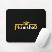 Lustiger PhD-Abschluss 2026 PhD beendet Premium Tr Mousepad (Mit Mouse)