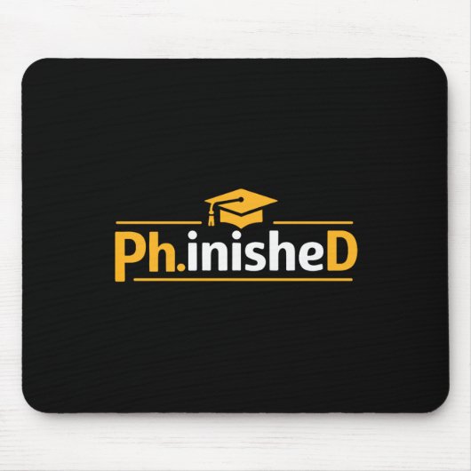 Lustiger PhD-Abschluss 2026 PhD beendet Premium Tr Mousepad (Vorne)