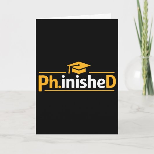 Lustiger PhD-Abschluss 2026 PhD Fertig Premium Tr Karte (Vorderseite)