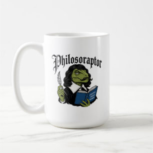 Lustiger Philosoraptor Cogito Ergo Rawr Dinosaur Kaffeetasse
