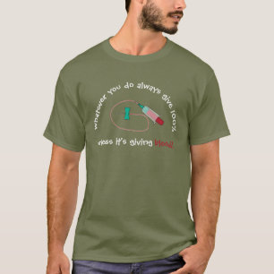 Lustiger Phlebotomist gibt immer 100% T-Shirt