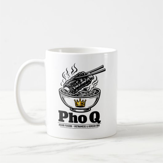 Lustiger Pho Q-Becher Kaffeetasse (Links)