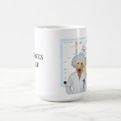 Lustiger Physik-Labrador Kaffeetasse (Mittel)