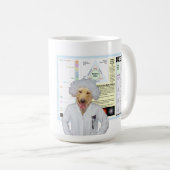 Lustiger Physik-Labrador Kaffeetasse (VorderseiteRechts)
