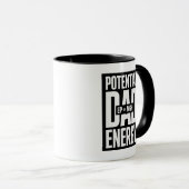 Lustiger Physik-Spruch mit Papa-Potenzial Tasse (VorderseiteRechts)