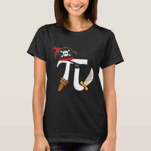 Lustiger Pi-Raten-Pirat-Pi-Tag-Jungen-Mädchen-Wiss T-Shirt