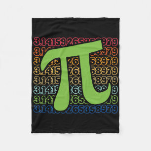 Lustiger Pi-Tag 3.14 Pi-Symbol Spiralzahl Mathe-Li Fleecedecke