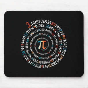 Lustiger Pi-Tag 3.14 Pi-Symbol Spiralzahl Mathemat Mousepad