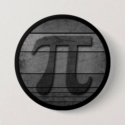 LUSTIGER PI-TAG SCHWARZ WEISS BUTTON (Vorderseite)