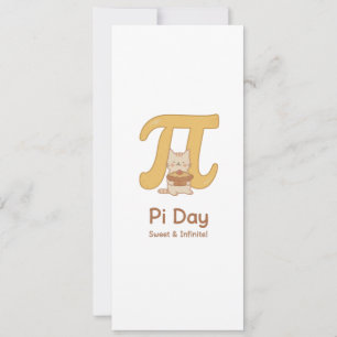 Lustiger Pi-Tag-Tier mit Torte – Geschenk für Math Einladung