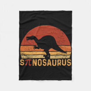 Lustiger Pi-Tag-Wortspiel Spinosaurus Dinosaurier  Fleecedecke