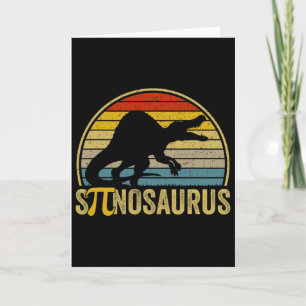 Lustiger Pi-Tag-Wortwitz - Spinosaurus-Dinosaurier Karte