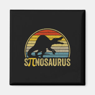 Lustiger Pi-Tag-Wortwitz - Spinosaurus Dinosaurier Magnet