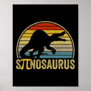 Lustiger Pi-Tag-Wortwitz - Spinosaurus Dinosaurier Poster