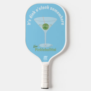 Lustiger Pickle Martini Dink O'Clock - Blau  Pickleball Schläger