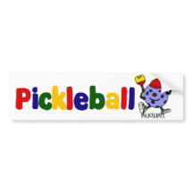 Lustiger Pickleball Ball-Charakter-Cartoon