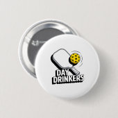 Lustiger Pickleball-Doppelpartner für Tag-Dinker Button (Vorne & Hinten)