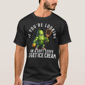 Lustiger Pickleball-Fan mit einer Gurke, die Pickl T-Shirt