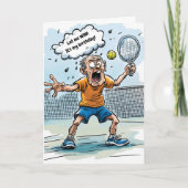 Lustiger Pickleball-Geburtstag Karte (Vorderseite)