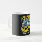 Lustiger Pickleball-Kaffeebecher Kitchen Shark Kaffeetasse (Vorderseite Links)