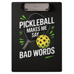 Lustiger Pickleball Lässt Mich Schlechte Wörter Sa Klemmbrett