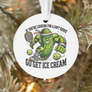 Lustiger Pickleball-Liebhaber-Witz mit einem Pickl Ornament