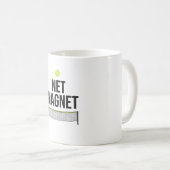 Lustiger Pickleball-Netz-Magnet-Mug Kaffeetasse (VorderseiteRechts)