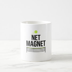 Lustiger Pickleball-Netz-Magnet-Mug Kaffeetasse