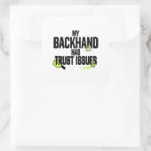 Lustiger Pickleball Rückhand Aufkleber (Tasche)