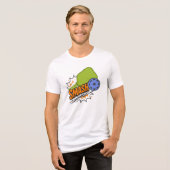 Lustiger Pickleball-Schlag Tri-Blend Shirt (Vorderseite voll)