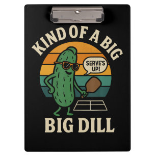 Lustiger Pickleball-Sozialclub Big Dill Klemmbrett